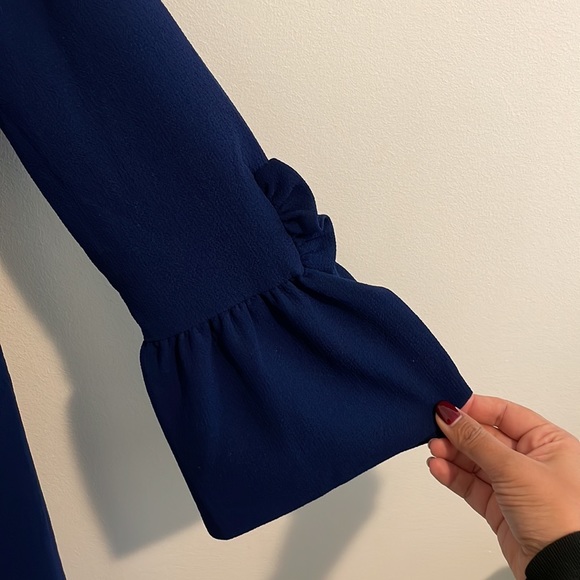 CLUB MONACO | EUC Royal Blue dress with bell sleeve - Picture 6 of 7